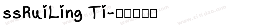 ssRuiLing Ti字体转换